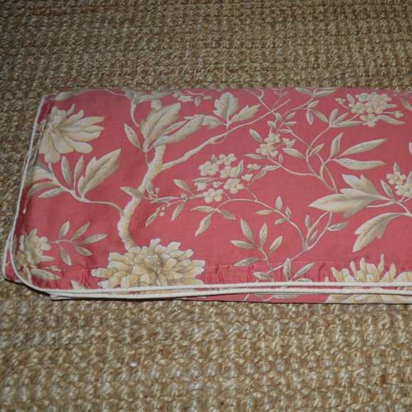 Ralph Lauren Bedding Ralph Lauren Villa Camelia Salmonredtan Queen Duvet Cover 0 Cotton